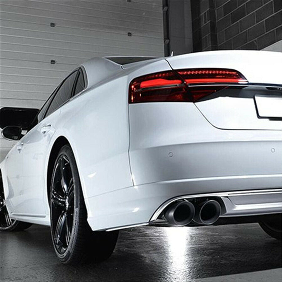 2.5" Inlet 3.5" Car SUV Exhaust Pipe Tail Dual Muffler Tip Gloss Black 1PCS UK