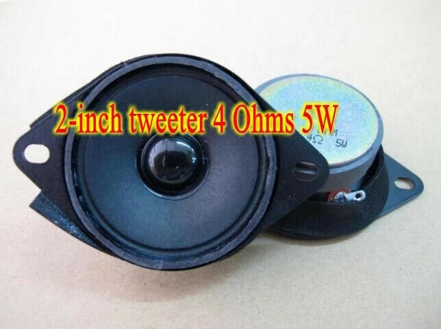 2pcs 2"inch 4Ω 5W Tweeters Paper tray Speaker Loudspeaker Audio Parts