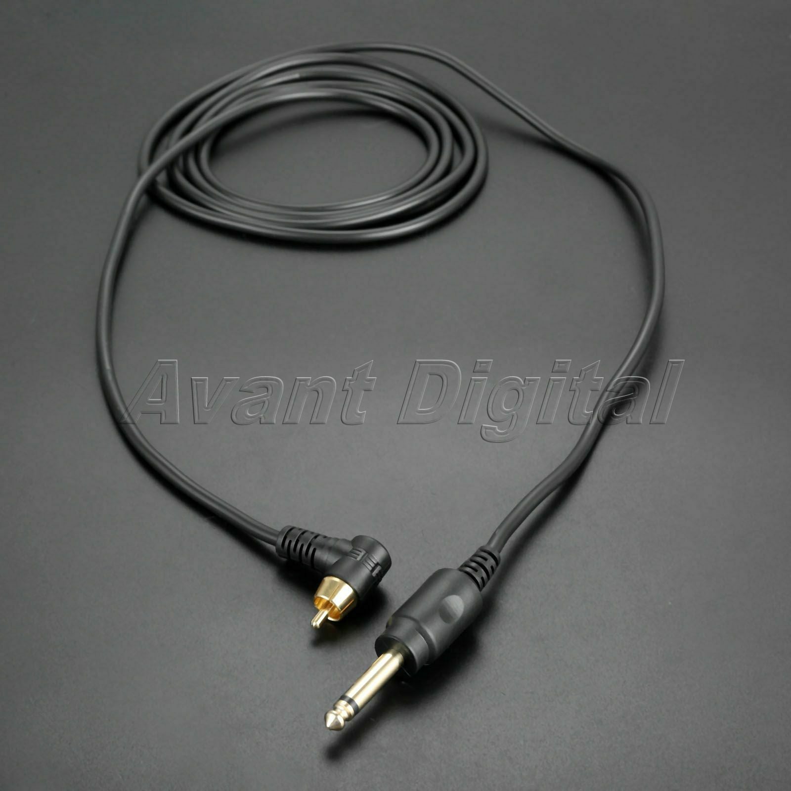 2M Metal Silicone Clip Cord RCA Plug for Tattoo Machine Power Supply Accessories