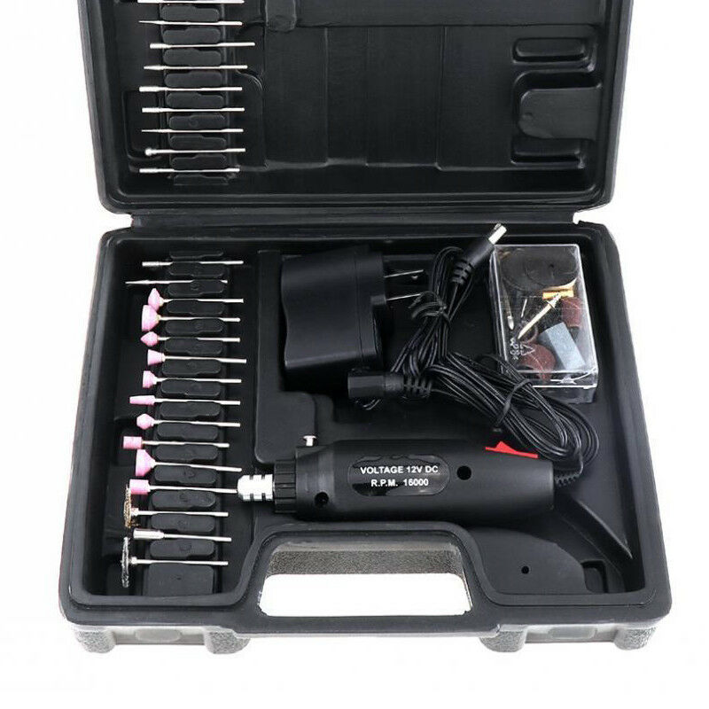 60X Mini Drill Grinder Kit Electric 100W Craft Milling Tools Polishing Wheelhead