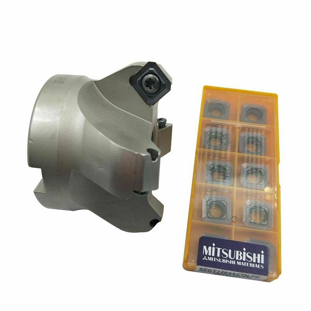 45 degree indexable face milling cutter face shell mill cutter 63mm+10* SEKT1204