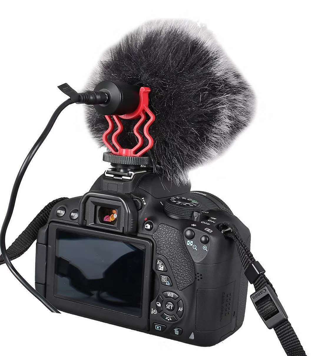 Microphone External Stereo Mic For Canon Nikon DSLR Camera