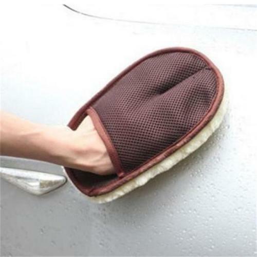 Super Soft Lambswool Car Wash Washing Clean Mitt Glove Truck Home Use ATDD