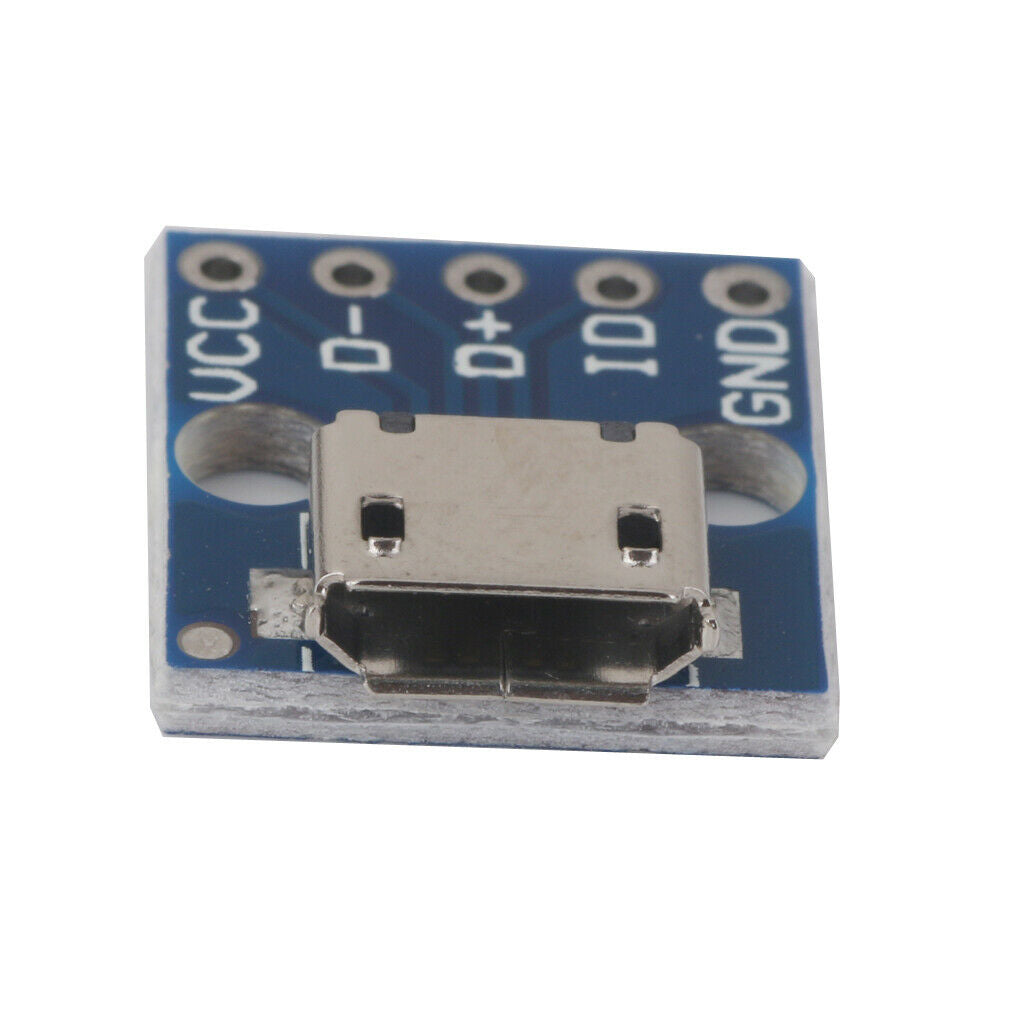 10 Pack 5 Pins B Type Female MICRO USB to 2.54mm DIP Pin Pitch Converter