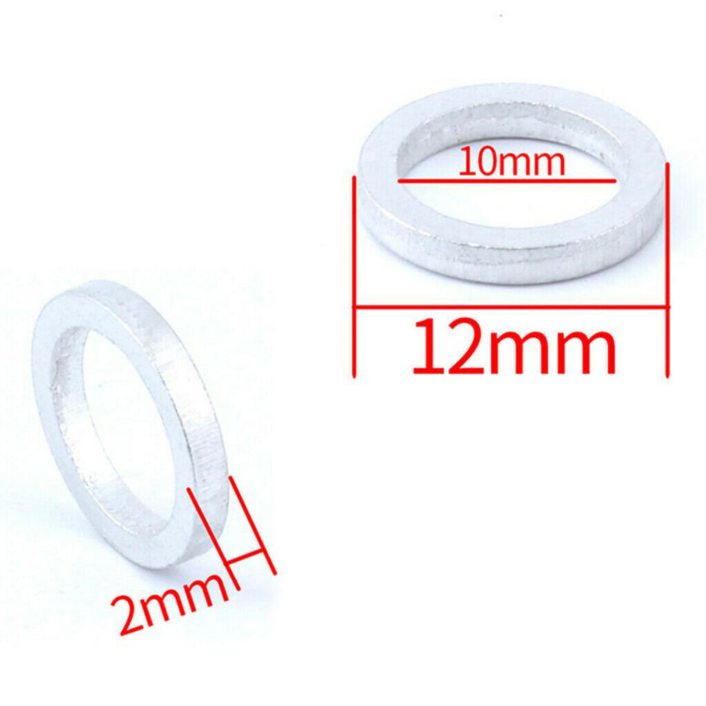 10pcs Bike Chainwheel Screw Chainring Washer Gasket Grommet Bicycle Hardware 2mm
