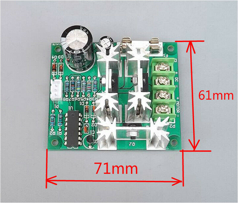 DC motor speed controller 6V-90V large PWM stepless speed control board