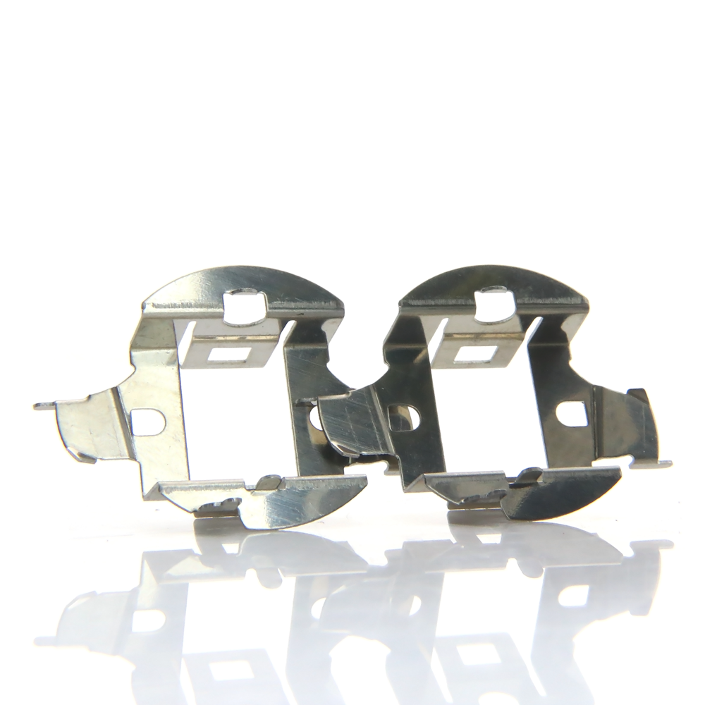 2pcs Auto HID Bulb Holder Adapter Headlight Headlamp Metal Retainer Clip H7 H022