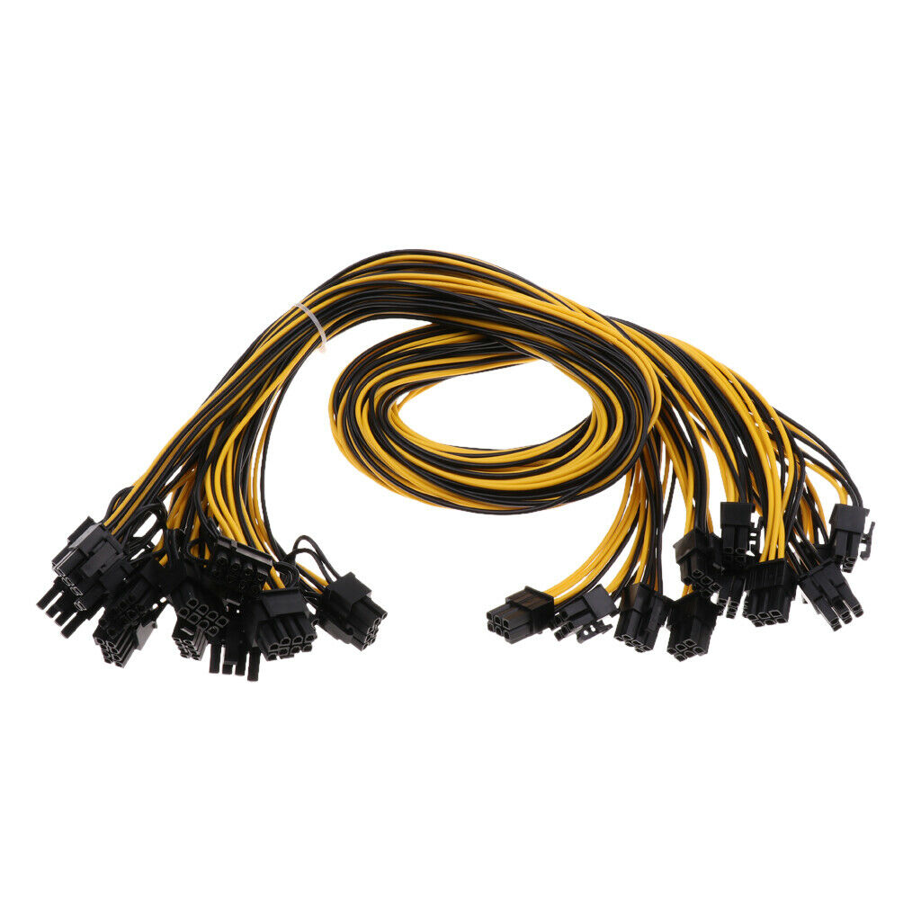 12 pieces PCI-e power cables 6-pin. to 6 + 2-pole. power