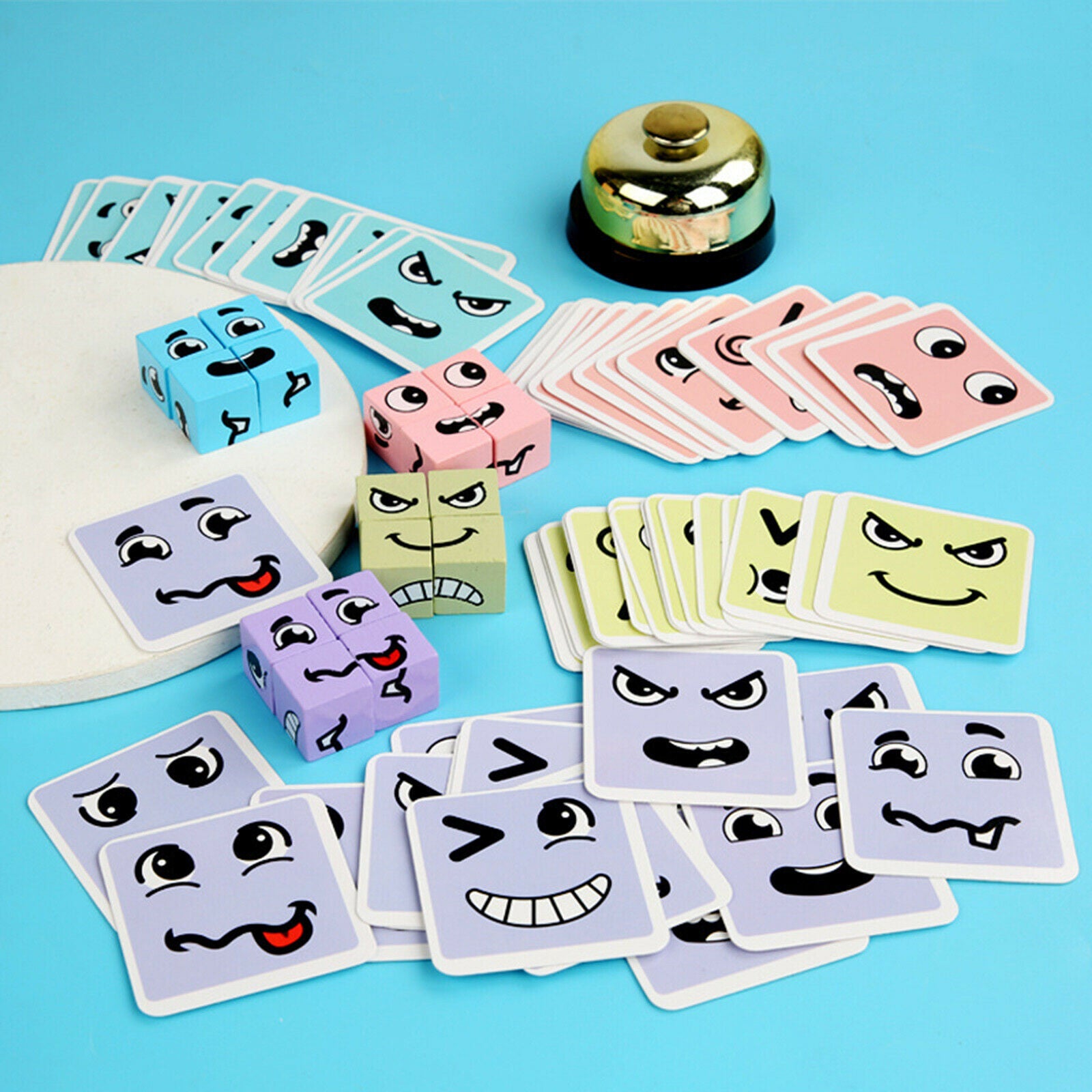 Children Logical Thinking Training Face Changing Building Block Puzzle Level SJ