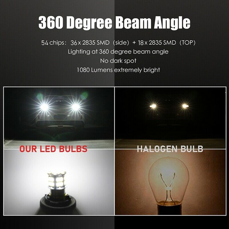 1156 LED Bulb White 1003 BA15S 1141 7506 LED Light Bulbs for RV Car Camper TraL9