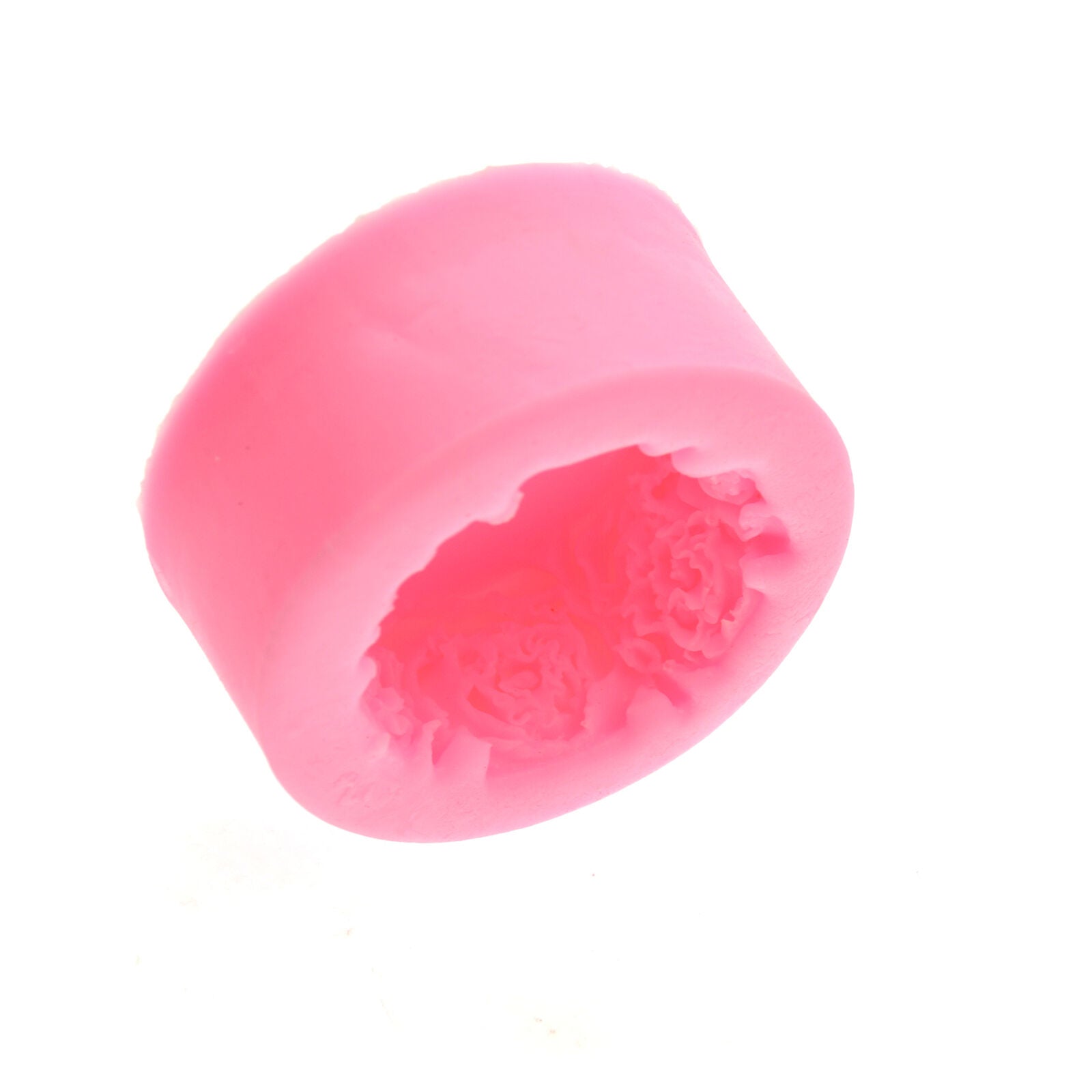 Mold Round Rose Flowers Candle Molds Soap Silicone Mould For Candy Craft pink