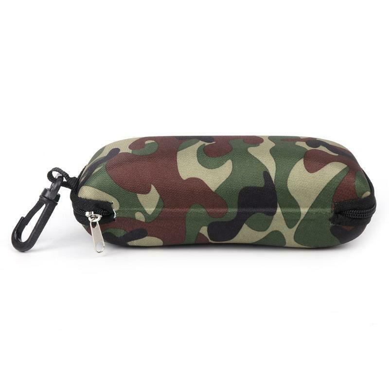 Glasses Box Sunglasses Case Camouflage Storage Protector Zipper Unisex Container