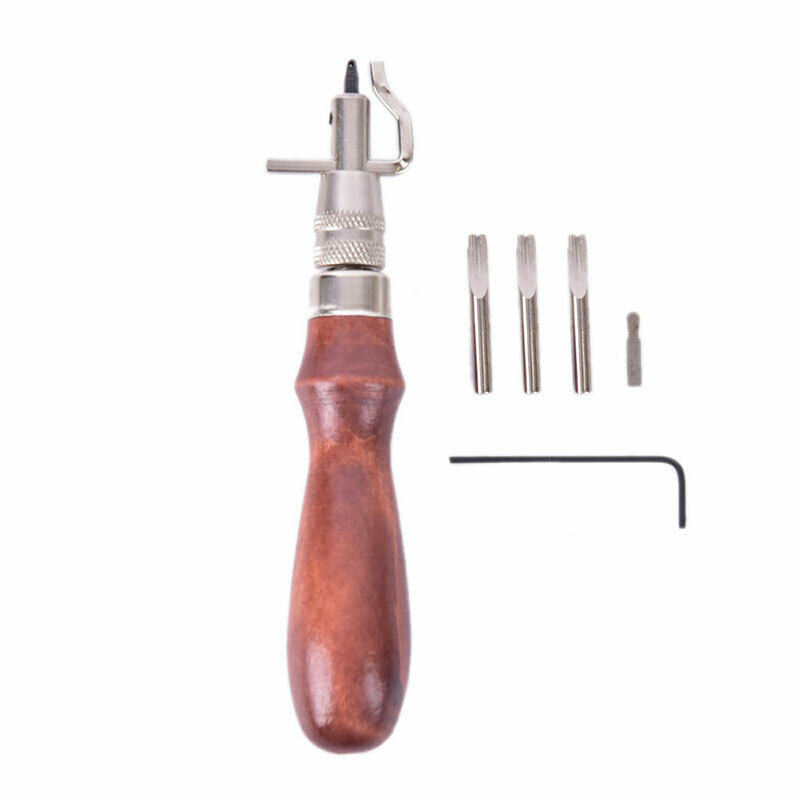7 in 1 Set Pro Leathercraft Adjustable Stitching and Groover Crease Leath.l8