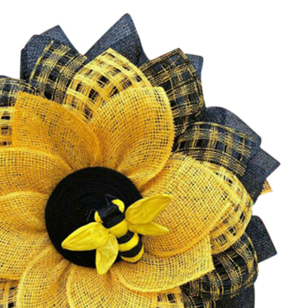 13'' Sunflower Wreath Flower Garland Front Door Wall Hanging Wedding Decor