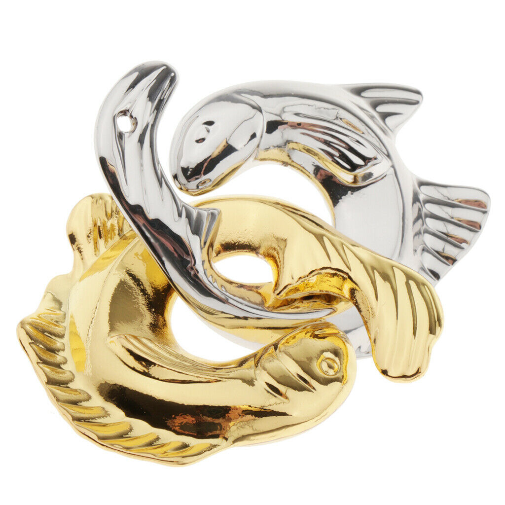 Zinc Alloy Fish Shape Interlock Brain Teaser Puzzles Jigsaw Games Mind Toys Gift