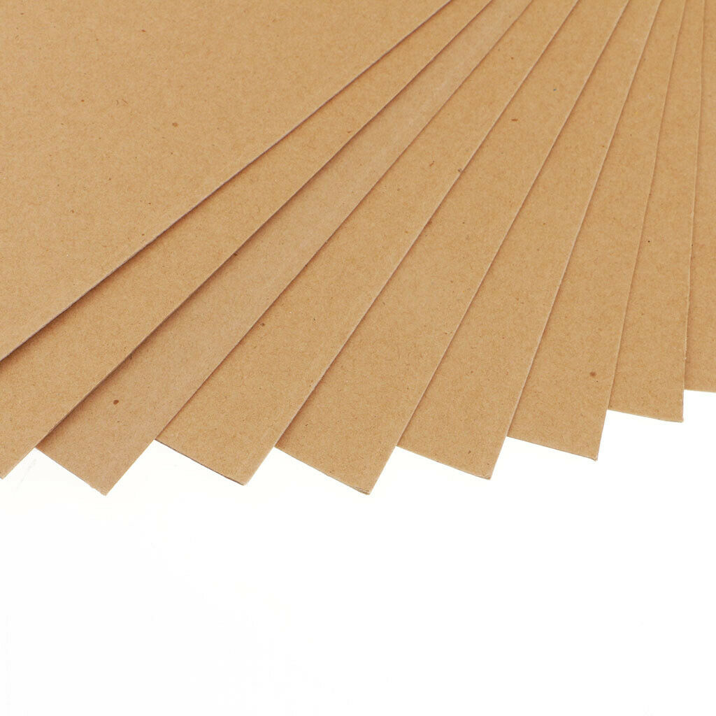 10pcs Kraft Paper Paperboard Cardboard Blank Card Packaging 40x27cm Brown