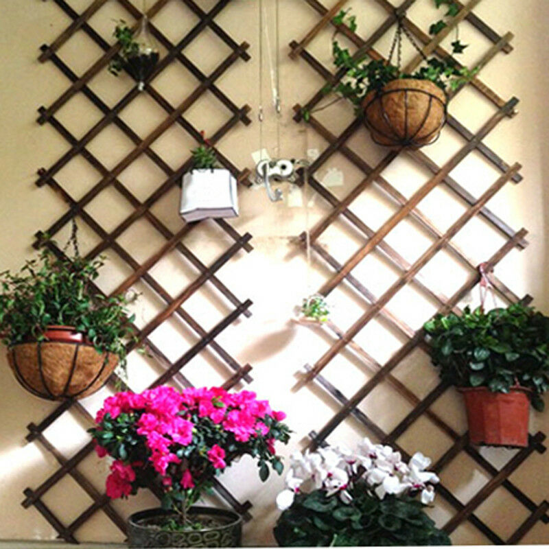 Home Garden Wood Wall Trellis Expanding Flower Plant Climbing Fence 150X30cm New