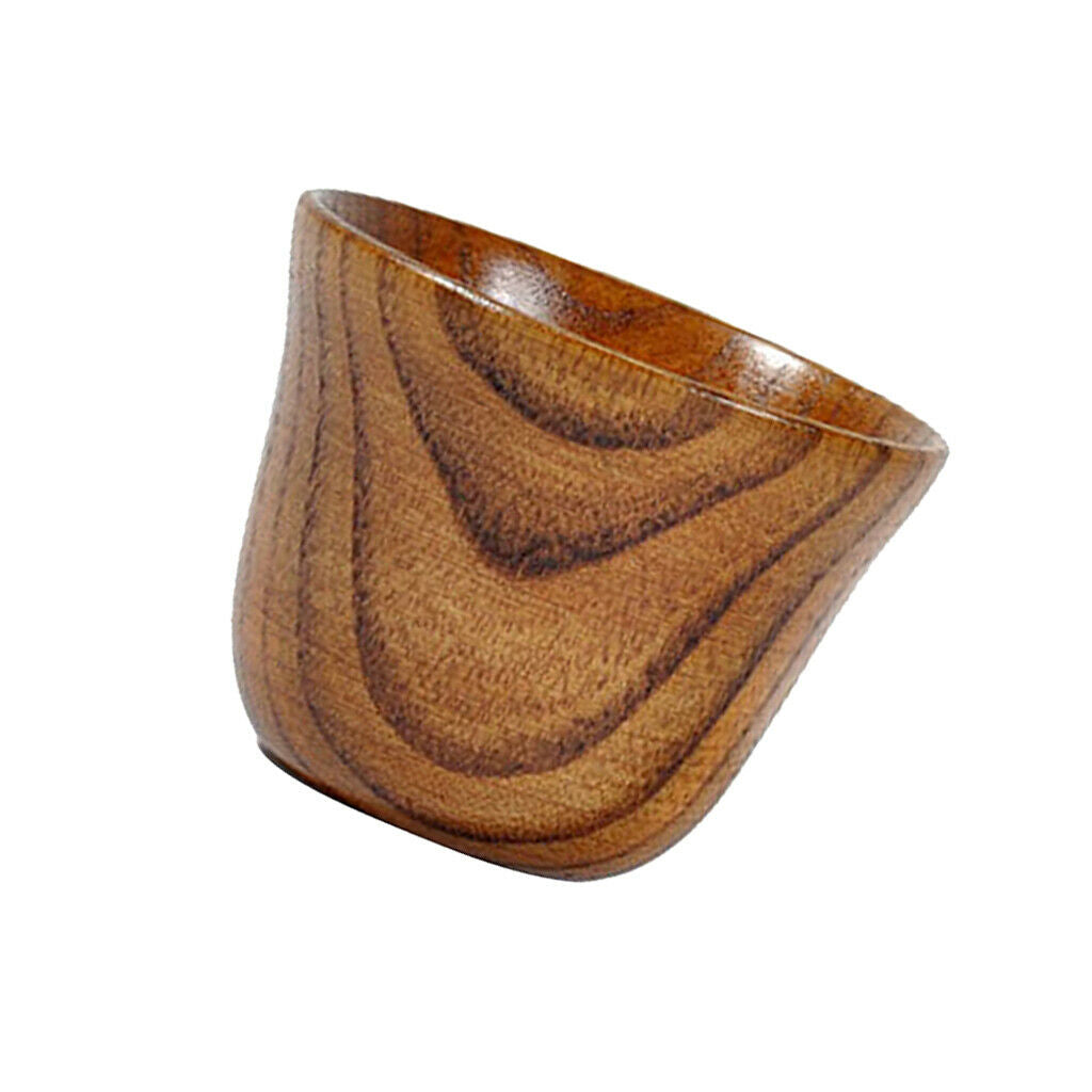 3 Pieces Natural Wood Coffee Mug Wooden Coffee Cup Mug Office Milk Tea Mug Cute