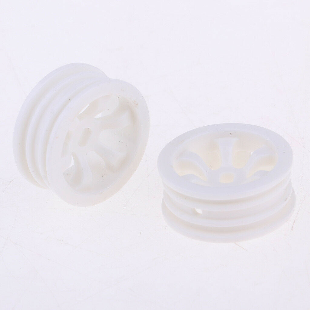 4pcs White Plastic Wheel Rim Spare Parts for WLtoys K979 K989 1/28 Rally Car