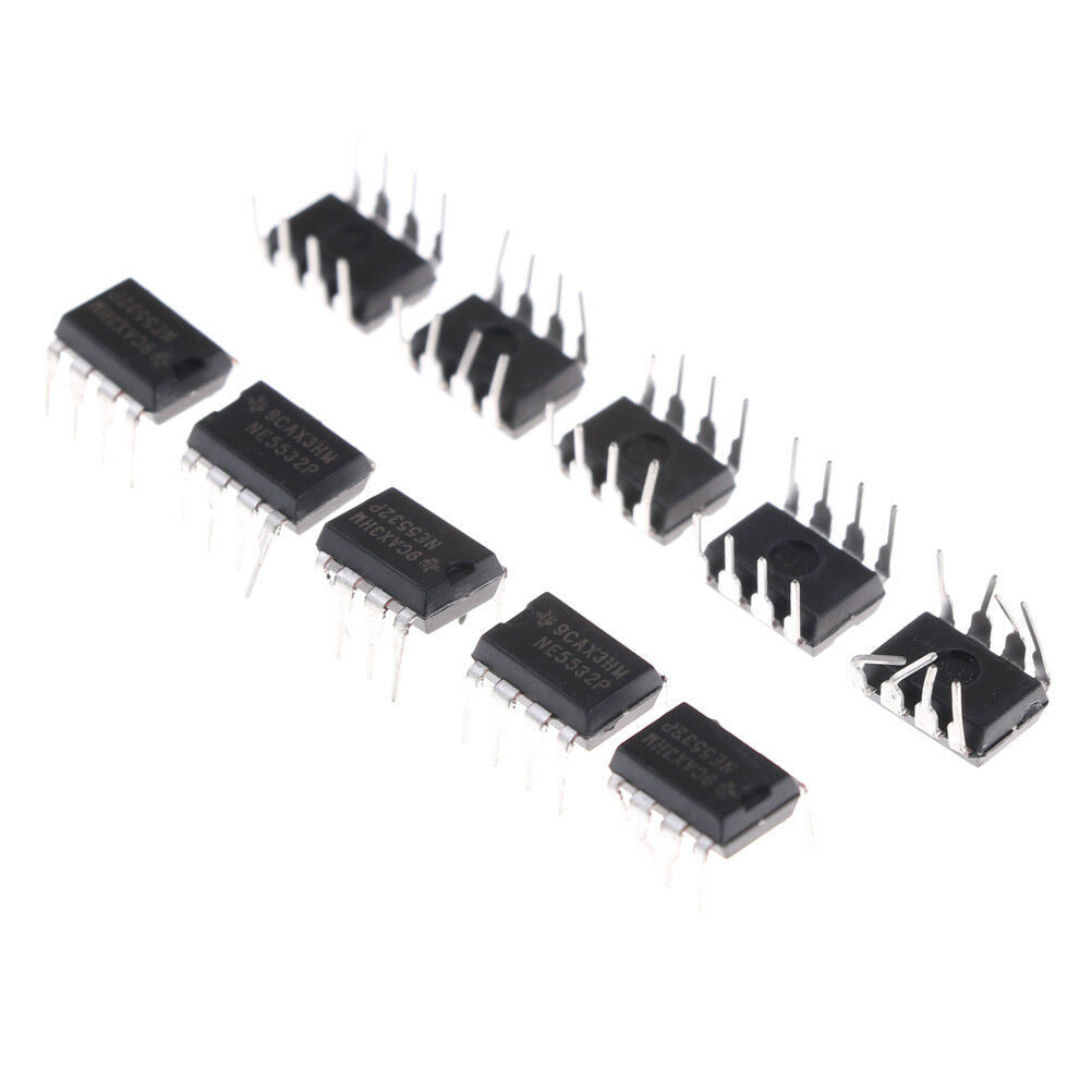 10Pcs NE5532P NE5532 DIP-8 Dual Low Noise Op-Amp T.l8