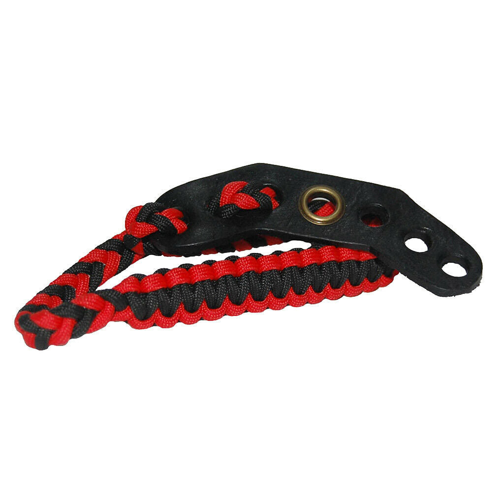 Outdoor Archery Hunting Braided Paracord Compound Bow Adjustable Wrist Sling