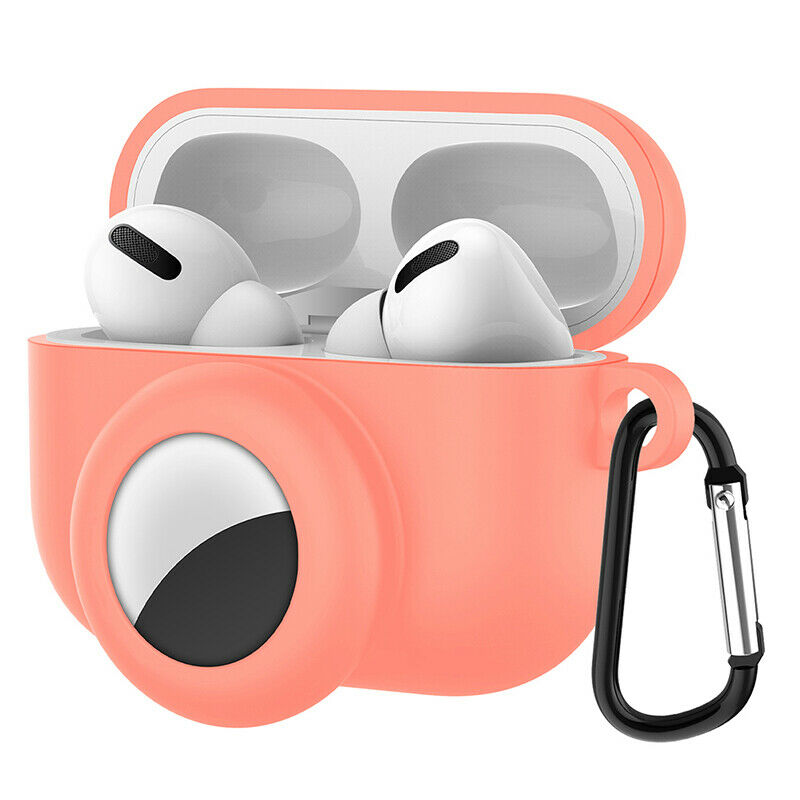 2 in 1 Soft Silicone For AirTag Cases For AirPods Earphones Prevention CaseBDAU