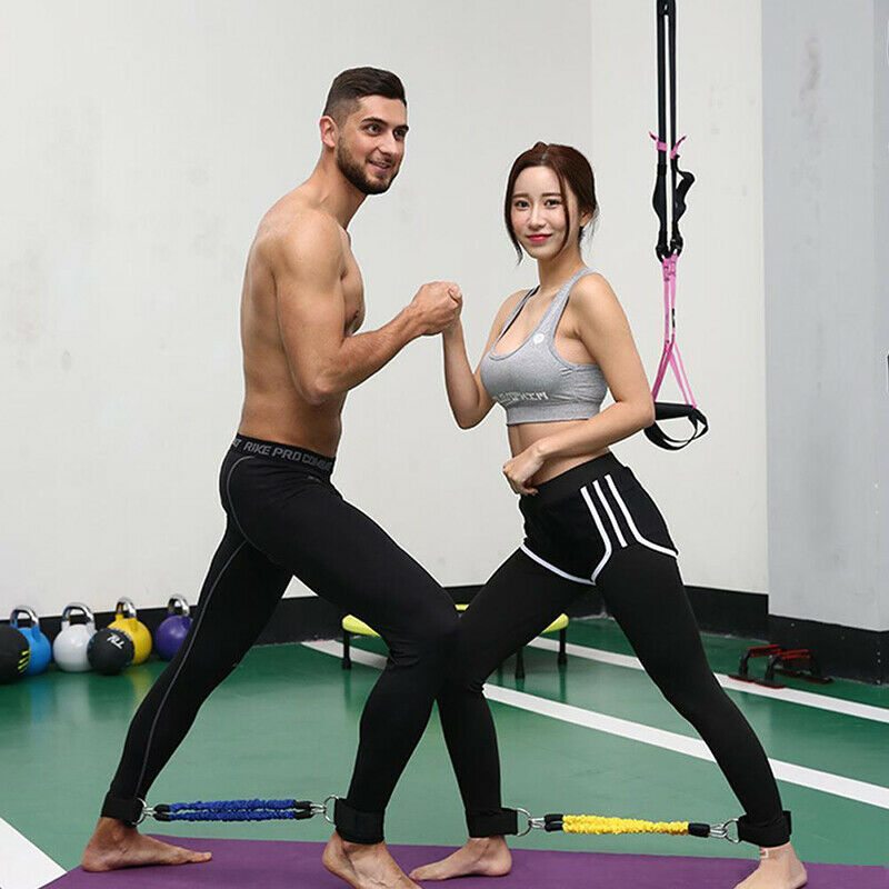 Resistance Band Leg Strength Training Exercise Device Ankle Straps Sport Fitn.DD