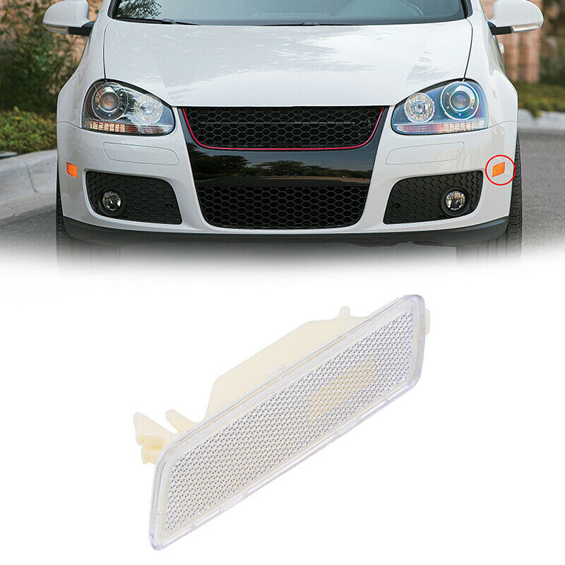 Left Front Bumper Side Markers Light Housing Cap Fit VW Jetta Golf MK5 06-2009