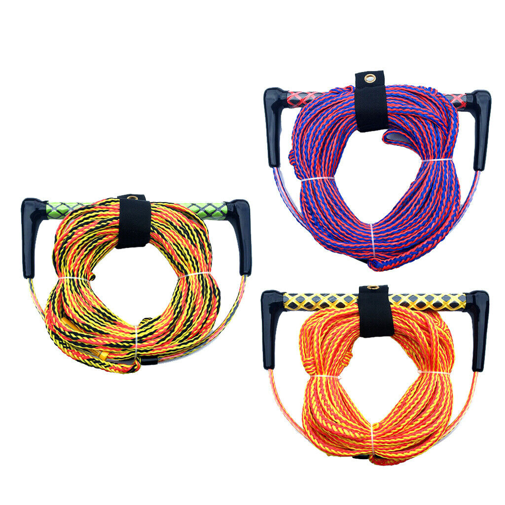 2X Water Skiing Rope Knee Board Wakeboard Surfing Tow Trow Ropes Line   Orange