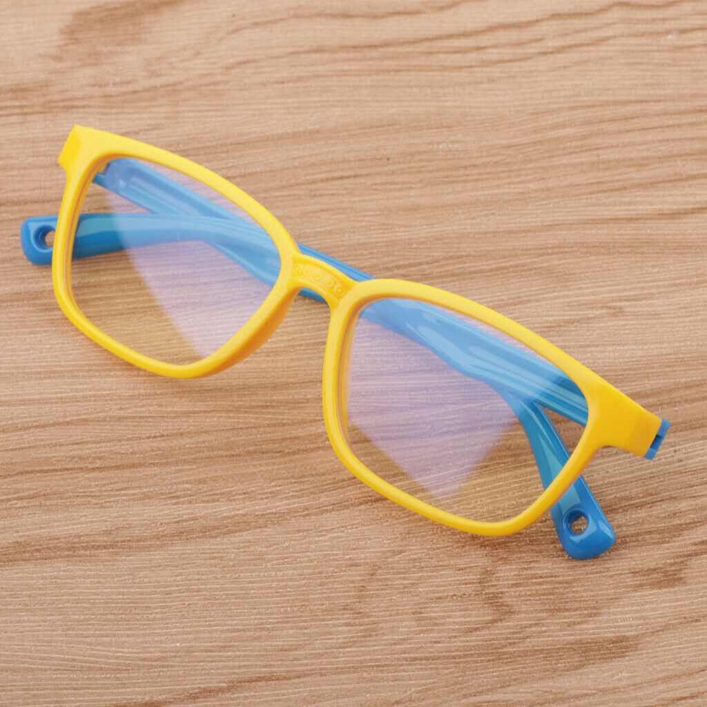 Set of 2 Kids Anti Blue UV Light Blocking Computer Game Glasses 2 Colors