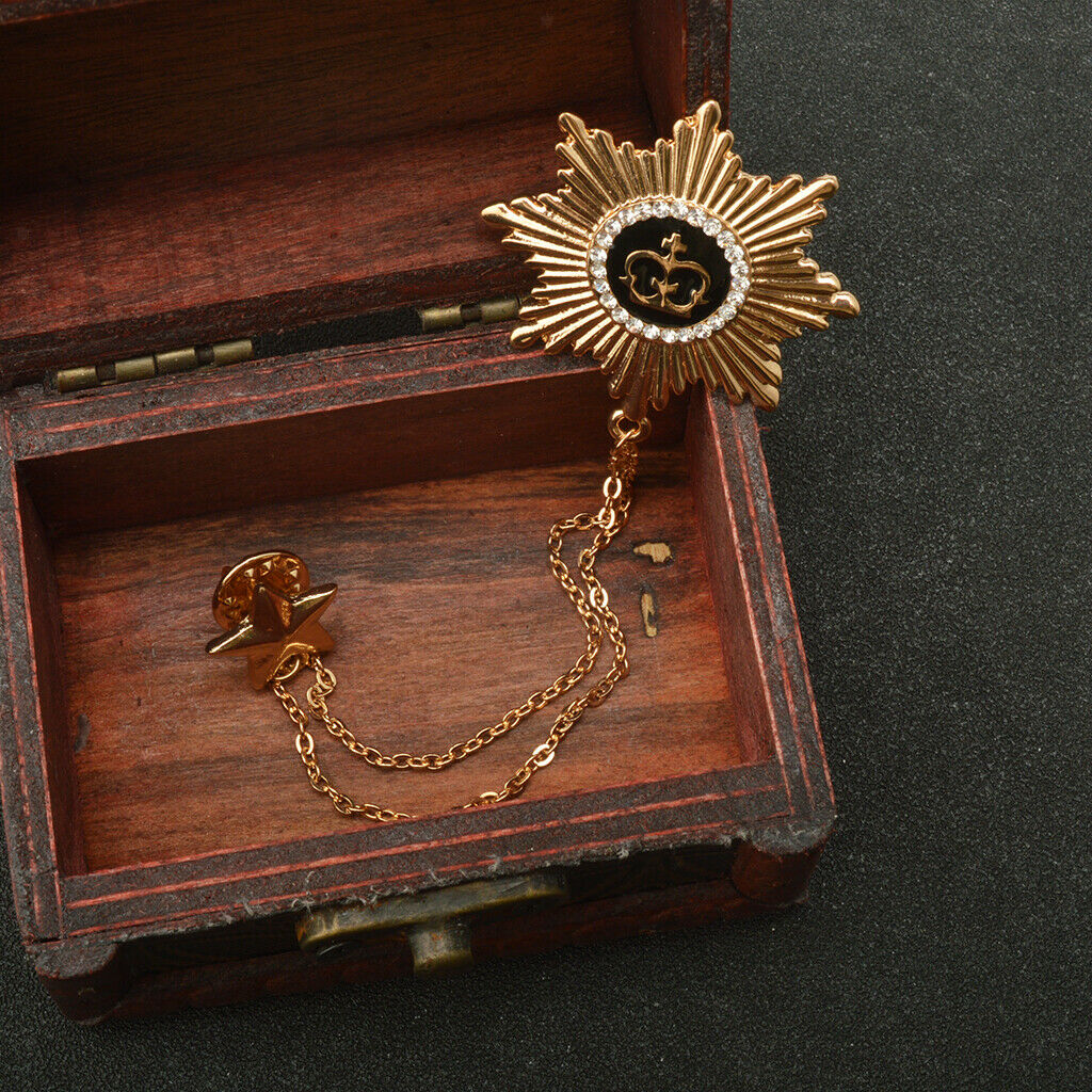 Women girls double star design neck lace brooch chain jewelry