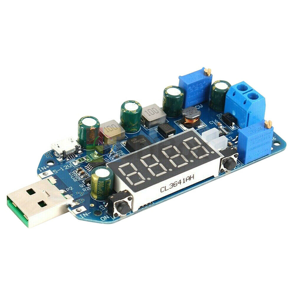 15W 2A 5V to 0.5-30V USB Buck Boost Converter Step Up/Down Power Supply Module