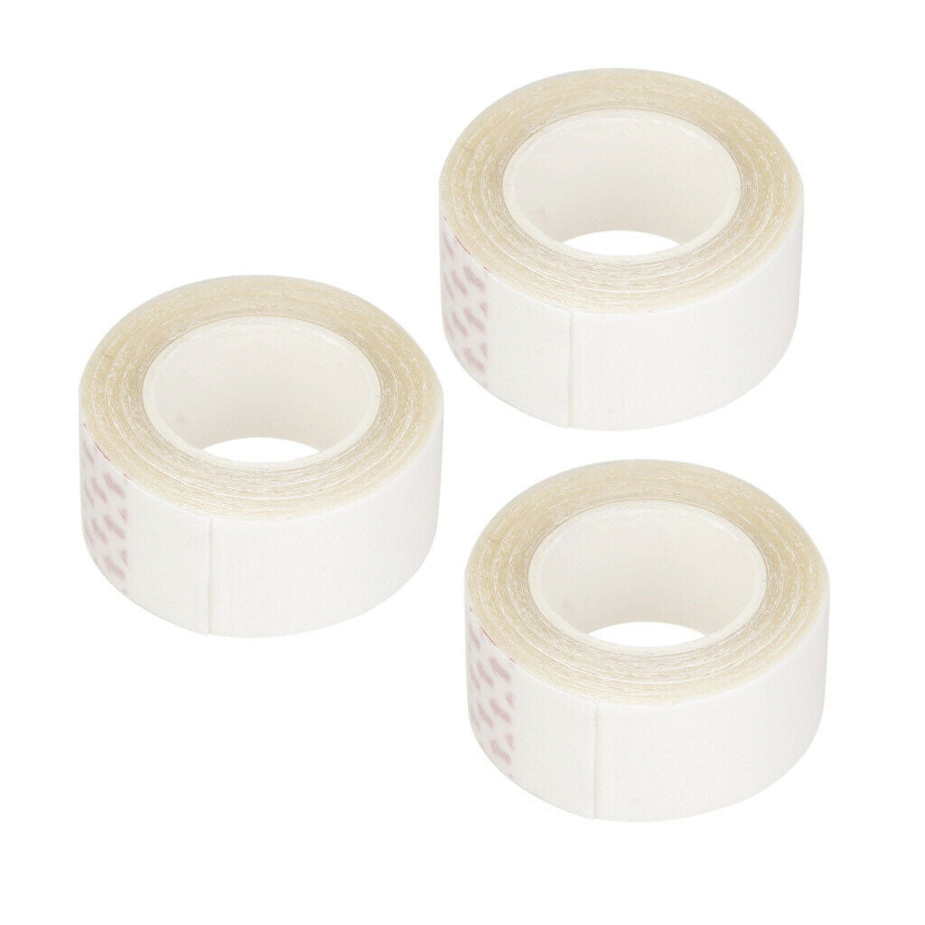 3 Pieces No Shine Wig Tape Waterproof Sweatproof Hair Weft Hairpiece Tapes