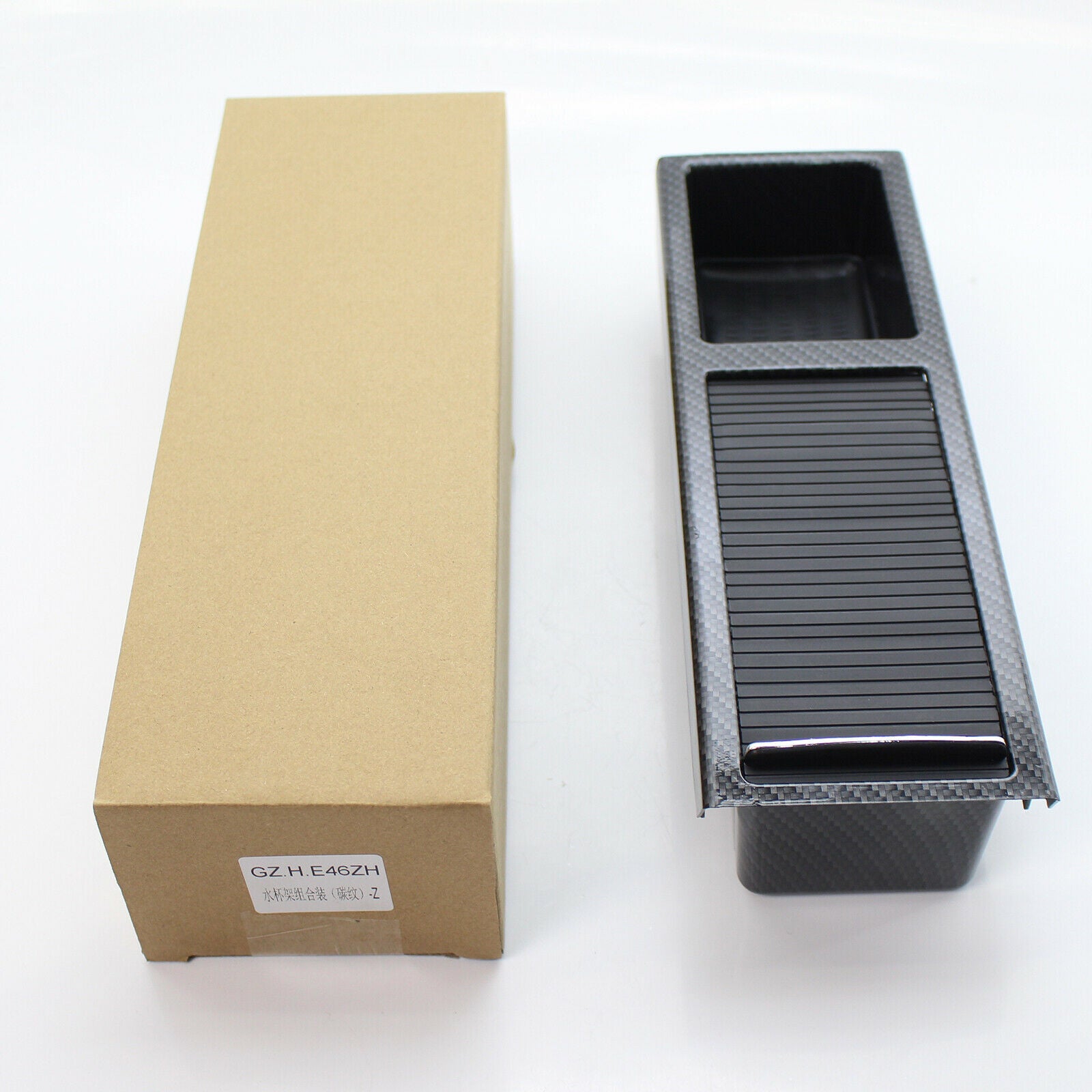 Car Carbon Fiber Drink Cup Holder Pocket Cage for BMW E46 3 Series 1998-2005