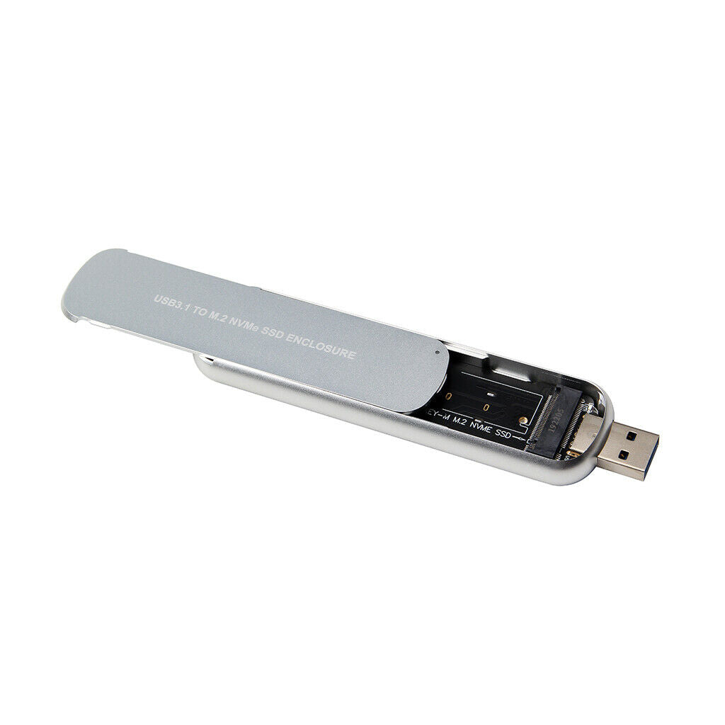 In-line telescopic USB3.0 USB3.1 to M-KEY M.2 nvme ssd enclosure NEW
