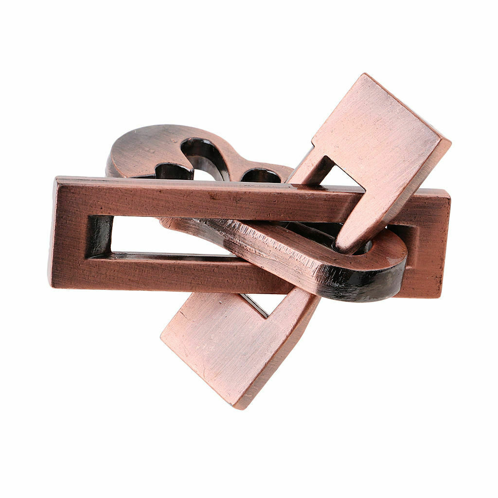Classic Metal Wire Puzzle Game IQ Mind Test Brain Teaser Piano Lock Toys