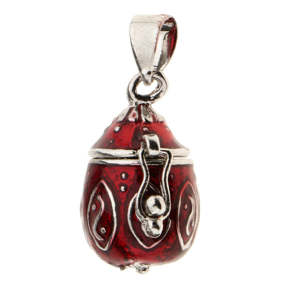 3x Enamel Teardrop Openable Watedrop Urn Holder Pendant Necklace Memorial