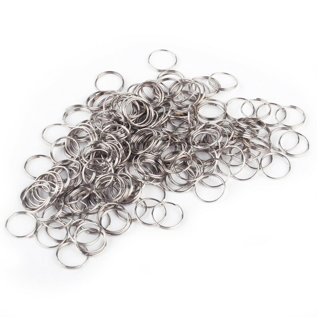 200x Metal Split Rings Jump Ring Keyring Findings Connector for DIY Craft An