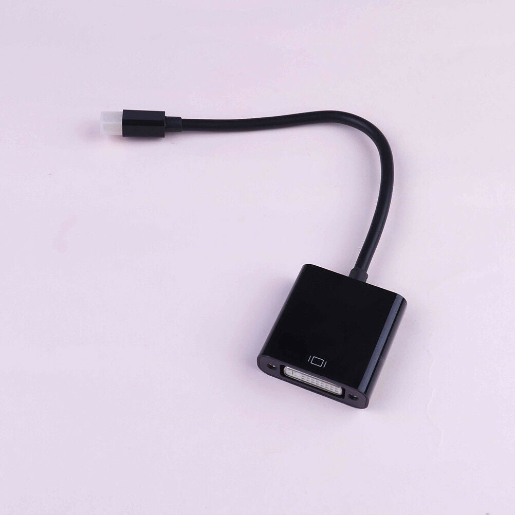 1PC black mini displayport DP male to DVI female video adapter ca^qiW NC