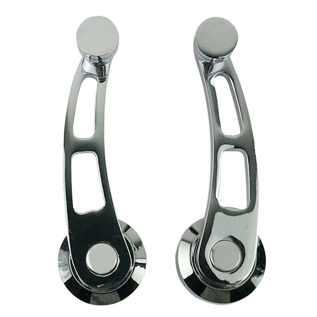 2Pcs Universal Car Window Winder Crank Handle Aluminium Replacement Riser