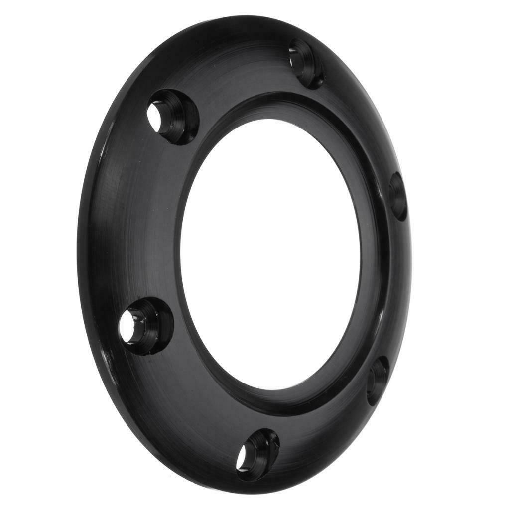 Black 70mm Steering Wheel Horn Button Ring with 6 Bolts