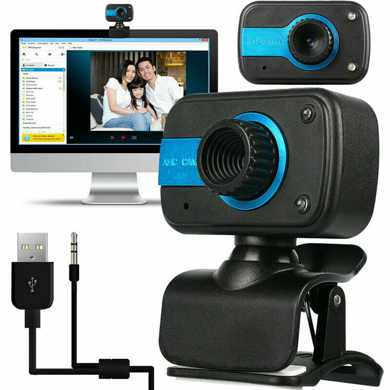USB WebCam with Clip Drive-Free Computer Camera with Microphone (480P) N6I5