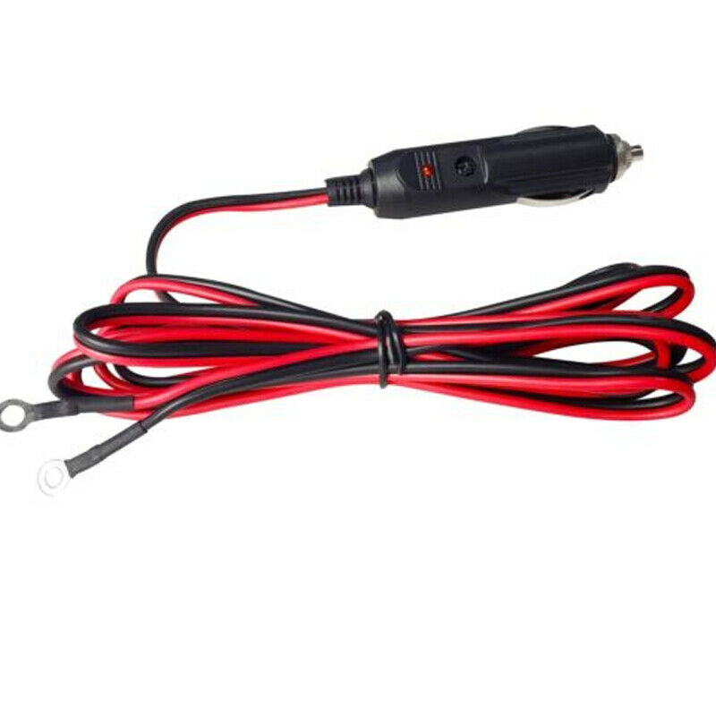 60cm Wire Cigarette Lighter Socket Male Plug Adapter Power Supply Cord Car Cable