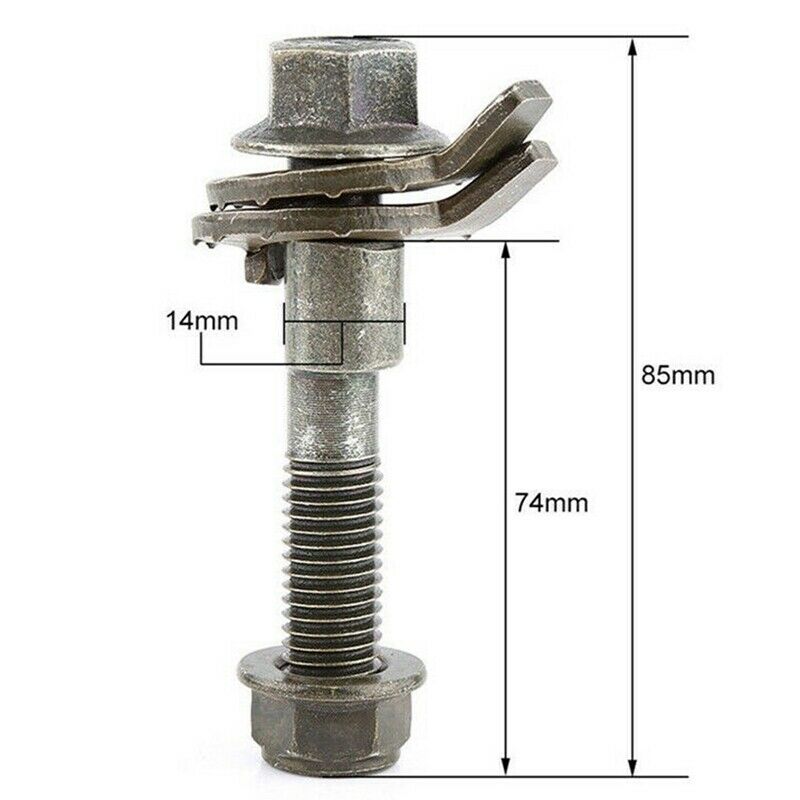 4Pcs 14Mm Steel Car Four Wheel Alignment Adjustable Camber Bolts 10.9 IntensitP6