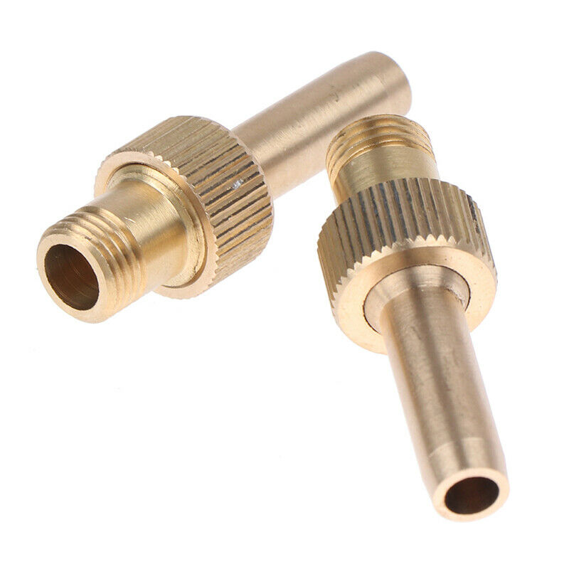 2Pc M10 Male Thread Brass Micro Pure Jet Straight Water Fountain Nozzles .l8