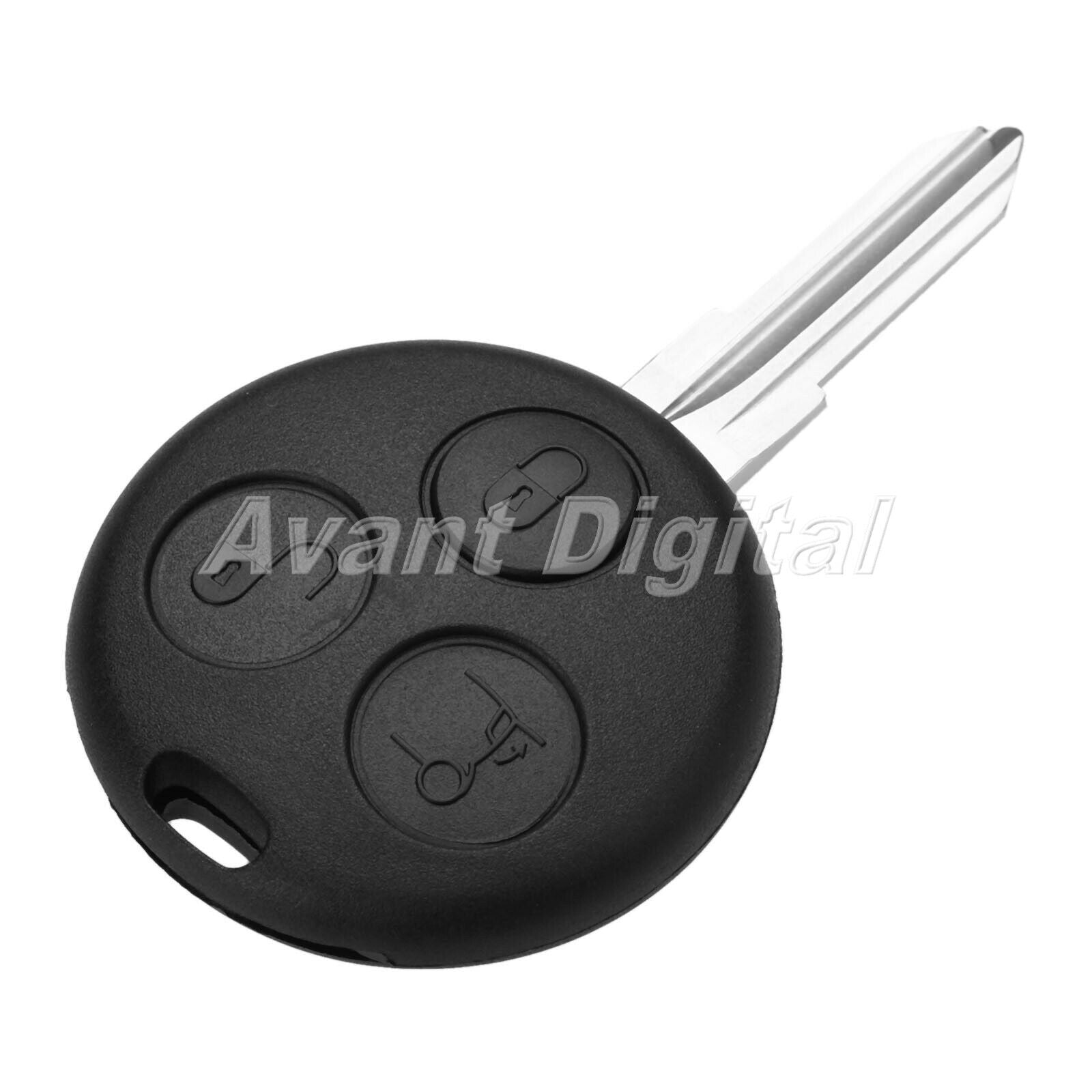 1Pc Car Remote Key 3 Button 433MHz Fit For Mercedes Benz Smart Passion 2000-2004