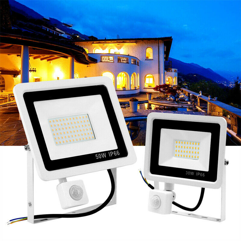 10W LED Flood Light With Motion Sensor Waterproof 220V Projector Lamp OutdooFCA
