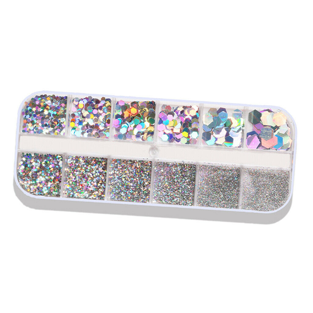 DIY Beauty Nail Paillette Tinsel Manicure Make up Eyes Body Decals Art