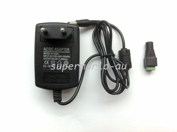 AC 100-240V to DC 12V 2A EURO Switching Power Supply Adapter + Female Connector