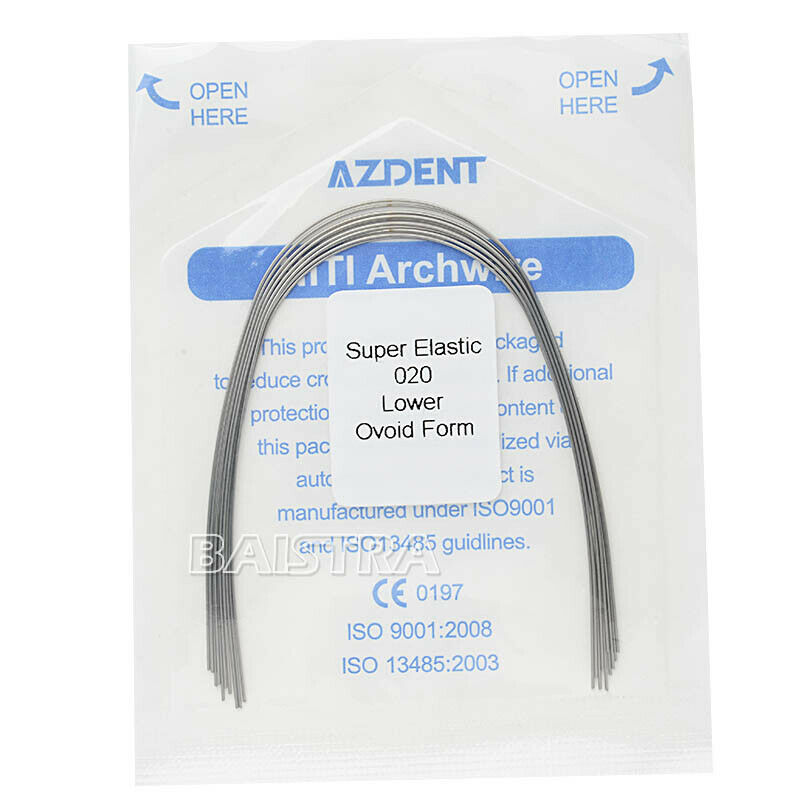 100X Orthodontic Dental Super Elastic Niti ROUND Arch Wires All Sizes AZDENT